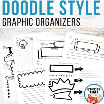 Preview of ELA Graphic Organizers, Writing & Reading Comprehension Worksheets for Any Book