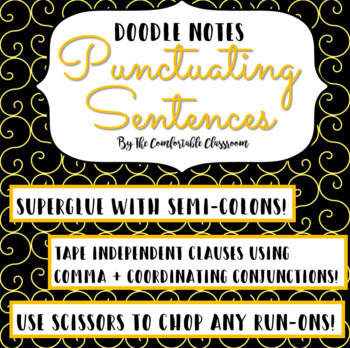 Preview of Doodle Notes Language Arts: Combining Sentences