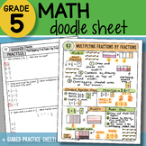 Math Doodle - Multiplying Fractions by Fractions - So EASY