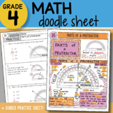 Math Doodle - Parts of a Protractor - So EASY to Use! PPT 