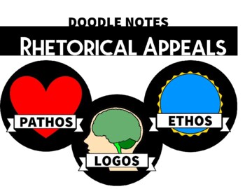 Preview of Doodle Notes: Rhetorical Appeals (pathos, logos, ethos)