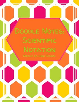 Preview of Doodle Notes Scientific Notation