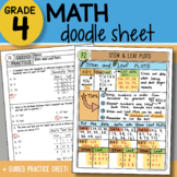 Doodle Sheet - Stem and Leaf Plots - So EASY to Use! PPT Included