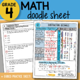 Math Doodle - Subtracting Decimals - So EASY to Use! PPT I