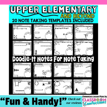 Preview of Doodle-It Notes : Templates : Note Taking Organizer : Any Subject