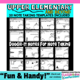 Doodle-It Notes : Templates : Note Taking Organizer : Any Subject