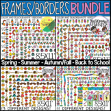 Doodle Page borders and Frames Clip Art Bundle