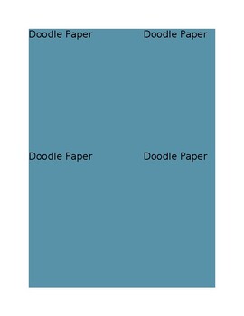 Preview of Doodle Paper