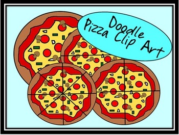Preview of FREE Doodle Pizza Clip Art