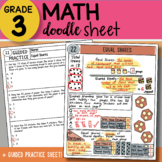 Doodle Sheet - Equal Shares - EASY to Use Notes - PPT Included