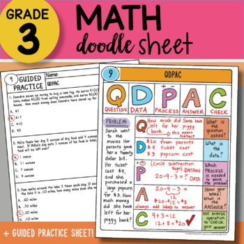 Preview of Doodle Sheet - QDPAC - So EASY to Use! PPT Included