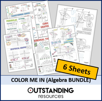 Preview of Doodle Sheets Bundle (Algebra and Graphing)