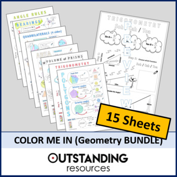 Preview of Doodle Sheets Bundle (Geometry and Trigonometry)