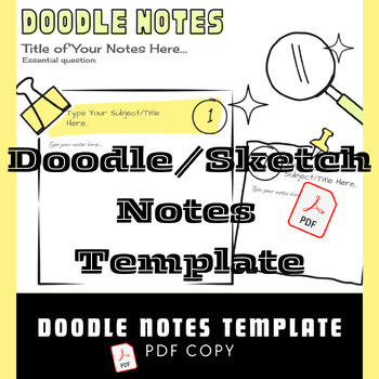 Preview of Doodle/Sketch Notes Template