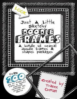 Preview of Doodle Sketches Bundle of Clip Art Graphics for Commercial Use