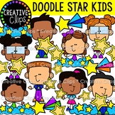 Doodle Star Kids Clipart {Creative Clips Clipart}