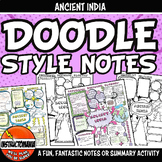 Doodle Style Notes for Ancient India - Review Graphic Orga