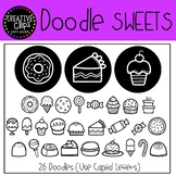 Doodle Sweets FONT {Creative Clips Clipart}