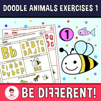 Preview of Doodle Animals Exercises 1 Clipart
