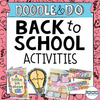 Preview of Doodle and Do Back to School Activities