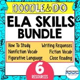 Doodle and Do ELA Skills Bundle - 6 Units - Vocabulary, Wr