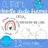Doodle circle frames - Ζωγραφισμένες στο χέρι, κυκλικές κορνίζες
