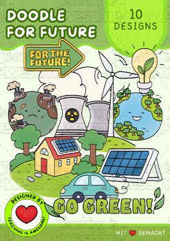 Preview of Doodle for Future | Free Climate Change Clipart | Colored