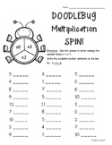 Doodlebug Multiplication Spin Math Center - Multiplication