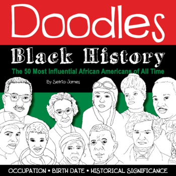 Preview of Doodles Black History – African American Historical Figures