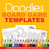 Doodles Blank Game Board Templates | Snakes and Ladders Template