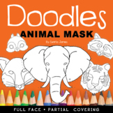 Doodles Colorable Animal Mask Book – Theatre – Imagination
