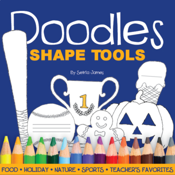 doodles colorable shape tool template book activity starters by