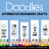 Doodles Positive Affirmations Bookmarks | Positive Self Ta