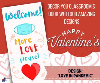 Preview of Door Banner (Valentine's) ("Love in Pandemic")