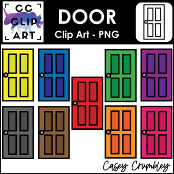 Preview of Door Clip Art Color Images