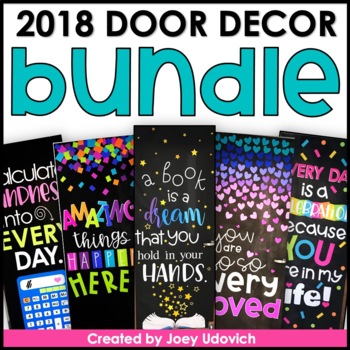 Preview of 50% OFF! Door Decor Bundle 2018 | Bulletin Boards | Classroom Decor