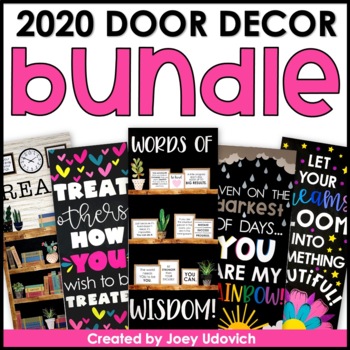 Preview of 50% OFF! Door Decor Bundle 2020 | Bulletin Boards | Classroom Decor