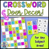 Crossword Style Door Decor!