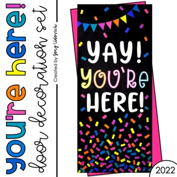 Preview of Door Decor or Bulletin Board: You're Here (PRINT & ASSEMBLE)