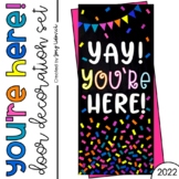 Door Decor or Bulletin Board: You're Here (PRINT & ASSEMBLE)