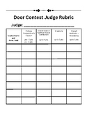 Door Decorating Contest Generic Rubric / Judge Scoring Criteria