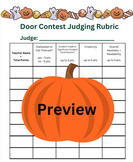 Door Decorating Contest Rubric / Scoring Criteria Bundle!