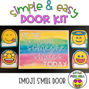 Door Decoration Kit: Emoji by Happy Kid Print | TPT