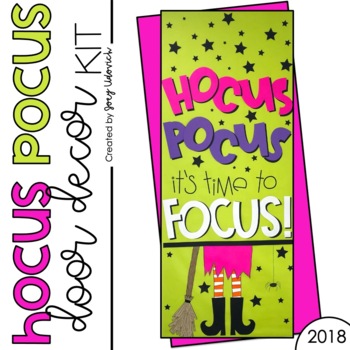 Preview of Door Decor or Bulletin Board: Hocus Pocus (PRINT & ASSEMBLE)