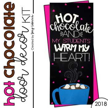 Preview of Door Decor or Bulletin Board: Hot Chocolate (PRINT & ASSEMBLE)