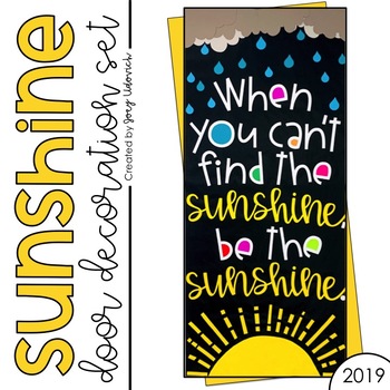 Preview of Door Decor or Bulletin Board: Sunshine (PRINT & ASSEMBLE)