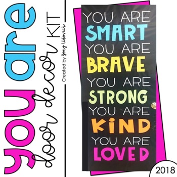 Preview of Door Decor or Bulletin Board: You Are (PRINT & ASSEMBLE)