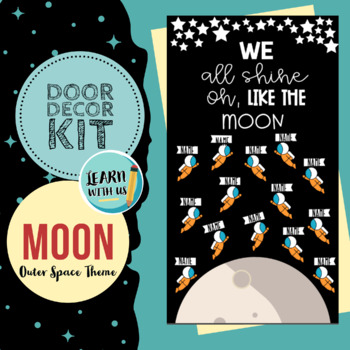 Door Decoration The Moon Kit By Learn With Us Tpt