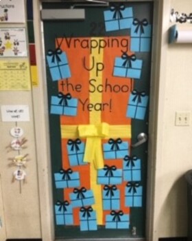 Preview of Door Decoration- Wrapping up the school year!- EDITABLE