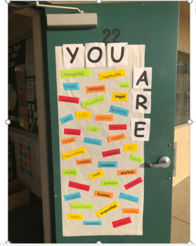 Door Decoration- YOU ARE....-EDITABLE!-Social-Emotional Learning- Self ...